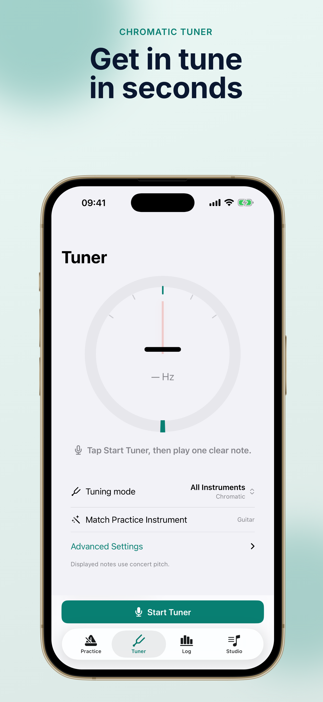 TempoMate: Metronome practice session view