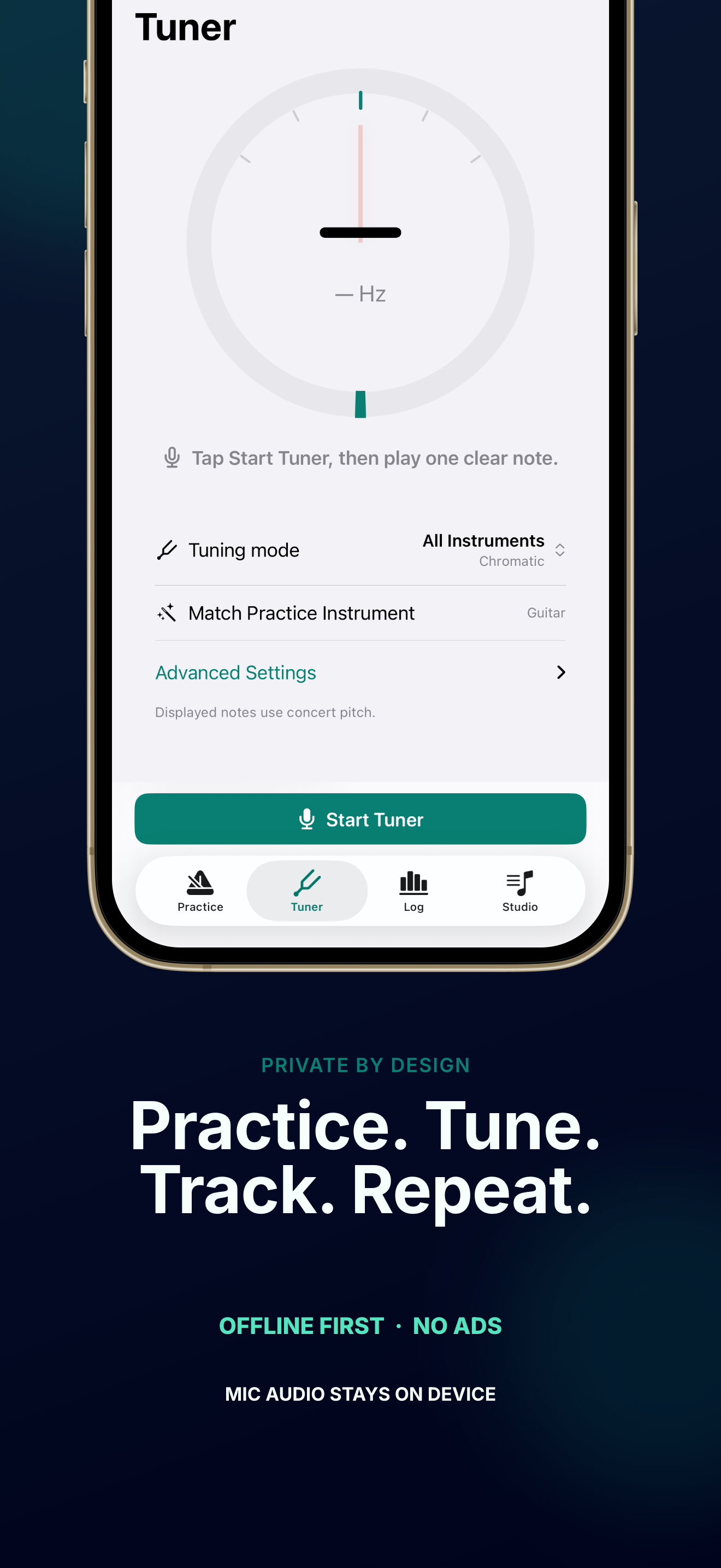 TempoMate: Metronome practice log and stats
